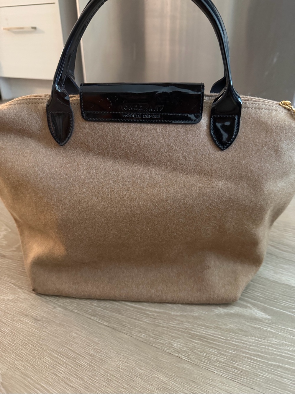 Longchamp Victoire Le Pliage Wool Pony Hair Tote Bag Lmtd Edition - Picture 5 of 6